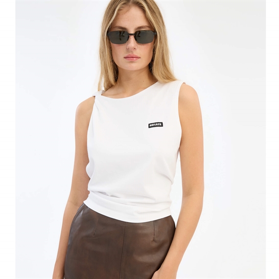 Rotate Jersey Tank Top, Bright White 